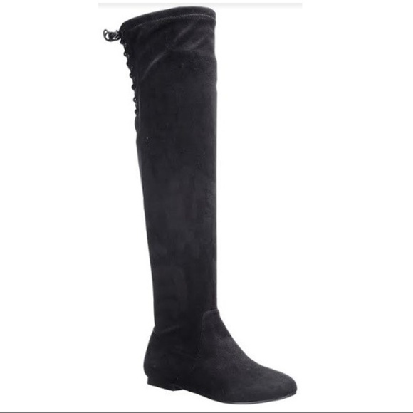 Shoes - ️Over the Knee Almond Toe Suede Boot 3 Colors!
